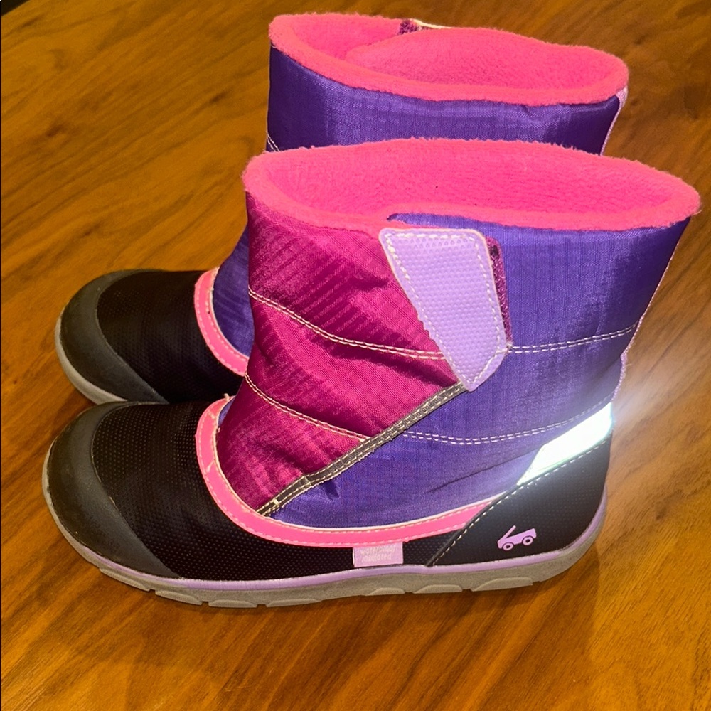 See Kai Run Purple and Pink Kids Rain & Snow Boots